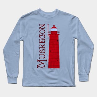 Muskegon Lighthouse Long Sleeve T-Shirt